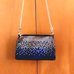 Chic Black and Blue Crossbody Bag